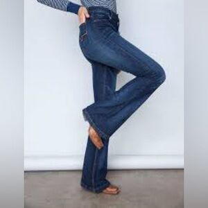 Kimes Ranch Women's Jennifer Ultra-High Rise Wide Flare Jeans